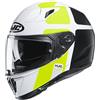 HJC Casco moto i70 PRIKA MC4H, Bianco/Nero/Giallo, XL