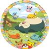 Ravensburger - Puzzle Pokémon Round per Adulti, 500 Pezzi, Collezione Circolare,
