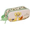 safta The King León - Astuccio doppio 3D, astuccio per bambini, ideale per bambini in età scolastica, comodo e versatile, qualità e resistenza, 21 x 6 x 8 cm