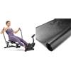 Sunny Health & Fitness Sunny Health&Fitness Vogatore compatto intelligente,allenamento completo del corpo,a basso impatto e tappetino protettivo in schiuma per palestra di casa,fitness e attrezzature per l'esercizio fisico