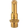 RIEGLER 104111-226.02-0,65 valvola di sicurezza DN 8, ottone, G 3/8, pressione di risposta 0,65 bar, 1 pezzo