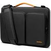 tomtoc Borsa a tracolla protettiva a 360 gradi per MacBook Air M3 2024, M2/A2681 M1/A2337, MacBook Pro M2/A2686 M1/A2338 2024-2016, Surface Pro 9/8/X/7+/7/6/5, custodia impermeabile per accessori