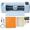 VEVOR Macchina da Taglio per Vinile 305 mm Plotter da Taglio Vinile con Controllo Touchscreen, Kit Termovinile Accessori per Biglietti Fai-da-te Sistema Compatibile Android iOS Mac Windows, Colore Blu