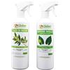 GLOBER Olio di Neem + Sapone molle Spray 500ml - Pronto all'uso - Protegge Piant