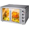 Bakaji Forno Fornetto Elettrico Ventilato 55 Lt Potenza 2200W con Doppia Porta L