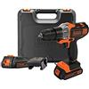 BLACK+DECKER MT218KB-QW Utensile Multifunzione Multievo con Testa Trapano Avvita
