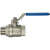 RIEGLER 135905-3395.24 - Valvola a sfera in acciaio inox, 2 pezzi, filettatura interna/esterna, G 3/4, DN 20, 1 pezzo