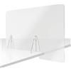 Radex 85010400. Parete di protezione, in metacrilato, 5 mm di spessore, 100 x 75 cm, trasparente, modello classico, ideale per tavoli da ufficio e ambienti di lavoro