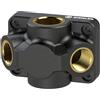 RIEGLER 112623-DVD34-2 - Scatola di distribuzione passaggio, ingresso e passaggio G 3/4, connettore 2xG 1/2, 1 pezzo