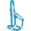 Weaver Equine Weaver Leather Original Adjustable 3/10,2 cm Suckling Chin And Throat Snap Halter, 35-7034-HB, Hurricane Blue, 1 Small Horse