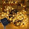 Aofonchy Catena Luminosa Solare, 12M 100LED Luci Fiori da Giardino, IP65 Imperme