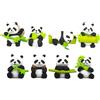 LGWJHCY Miniatur Panda Figuren 8 PCS Panda Kuchen Dekoration,Kinder Ge