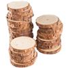 DAHI 30 Pz Dischi Legno da Decorare 7-8cm senza Buco Dischetti Legno Grezzo