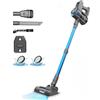 YISORA Aspirapolvere verticale wireless, aspirapolvere a bastone ultra leggero per t...