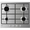 Candy Idea CHW6BRX Acciaio inox Da incasso 60 cm Gas 4 Fornello(i)
