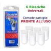 AquaMax 6 Ricariche Polifosfati Universali per Dosatori Di POLIFOSFATO in Polvere Da1/2″