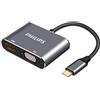 SWV6021/00 - Adattatore USB-C a HDMI 4K E VGA Full HD, Convertitore USB Tipo C a
