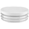 EMFA Tappo alettato tondo 50 mm Bianco 4 pezzi - Tappi a lamelle rotondi 50mm pe