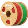 DEEPLEE Filamento PLA Basic 1.75 mm, Pack 2 kg: Rosso + Verde Prato (2×1 kg), Pr