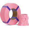 DEEPLEE Filamento PLA Basic 1.75 mm, Confezione Senza Bobina Zero Sprechi, Rosa