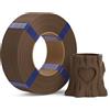 DEEPLEE Filamento PLA Basic 1.75 mm, Confezione Senza Bobina Zero Sprechi, Marro