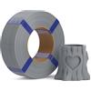 DEEPLEE Filamento PLA Basic 1.75 mm, Confezione Senza Bobina Zero Sprechi, Grigi