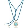 S'Agapõ Collana Choker Donna Sagapo Sole Acciaio Dorato Azzurro SGW04