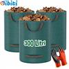 3Pz Sacchi per Rifiuti Da Giardino 300 Litri Resistenti Con Guanti in Regalo - S