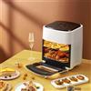 Generico Friggitrice Ad Aria Calda 15 Litri Senza Olio Display Touch Screen 1400w Lcd