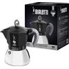 Bialetti New Moka Induction Induction Coffee Pot, 6 Cups, 280 ml, Aluminium, Bla