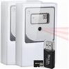 Does not apply IR+ (B) Contatore Di Persone Wireless a Infrarossi | Contapassi per Porte Protet