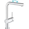 GROHE Minta - Miscelatore Monocomando per Lavello Cucina Con Doccetta Estraibile