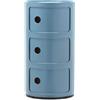 Kartell Componibili, Mobile Contenitore 3 Elementi, Azzurro