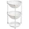 Scaffale Portaoggetti Cucina Mobile Rotondo - Carrello Portafrutta a Piani