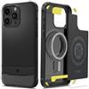 Spigen Custodia Spigen Rugged Armor MagSafe per iPhone 15 Pro Max, colore nero.