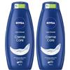 NIVEA Creme Care, Gel doccia per il corpo, 750 ml (Confezione da 2)