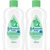 Johson's Baby Johnson's Baby, Olio Idratante per bambini e neonati, con Aloe Vera, Senza Coloranti Solfati Ftalati e Alcol, Ideale per Tutta la Famiglia, 500ml (Confezione da 2)