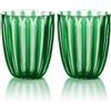 Guzzini - Bicchiere basso in bio-based plastic, verde, DOLCEVITA (Confezione da 2)