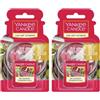 YANKEE CANDLE Car Jar Ultimate Profumatore per Auto | Lampone Rosso | Dura Fino a 4 Settimane (Confezione da 2)