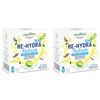 Equilibra Re-Hydra Refresh Zero Zuccheri, Insaporitore Acqua Senza Zucchero, Integratore con Magnesio e Acqua di Cocco, Vitamina D3, Niacina, Equilibrio Elettrolitico, Gusto Cocco e Lime, 12 Stick