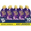 Vernel Ammorbidente Concentrato Vernel Aromatherapy Sogni di Loto (10 x 48 lavaggi), Ammorbidente Concentrato per Tutti i Tessuti, Profumo di Lunga Durata con Oli Essenziali