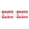 Alufix Sacchi per la spazzatura ALUFIX con manici, HDPE standard/ 10l - 40 sacchi per la spazzatura con manici - 1 rotolo/ 8 μm/Bianco/Sacchi per i rifiuti/ 36 × 44 cm/ (Confezione da 2)