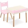 B. toys - Set di scrivania e Sedia Rosa per Bambini - Scrivania con portamatite - per Fare lavoretti, colorare e Molto Altro! - Gestione dei Cavi Integrata - 3 Anni +