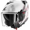 SHARK, Casco Moto Modulare OXO SPEED-TECH White Red Black WRK, XXL