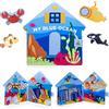 Meqbem Pantaworlds | Libro Montessori Interattivo per Bambini 0-1-2-3-4-5 Anni My Blue