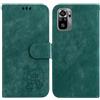 Custodia in pelle goffrata Little Tiger per Redmi Note 10 4G / Note 10S verde