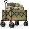 Sekey Carrello Pieghevole XXL 135L, Capacità di Carico 150KG, Ruote 17x8,5 cm co