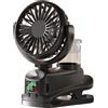 Ventilatore 360 Rotante Portatile Clip Ventilatore Flusso Direzionale Doppi