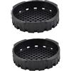 Tappo coperchio filtro 2 per pz gomma nera 7,4 x 1,5 cm per AeroPress per c