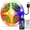 PSTAR Striscia LED 6 Metri, Led Striscia RGB controllo App e Telecomando IR, Cam